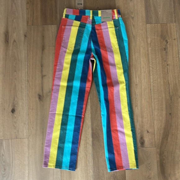 NWT Boden High Rise rainbow jeans. - Picture 2 of 5